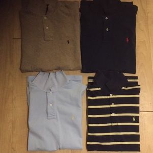 4 large polo shirts great condition